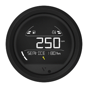 Veratron VL Digital 85 w/Triangular Black Bezel - B00205801
