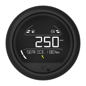 Veratron VL Digital 85 w/Round Black Bezel - B00205802