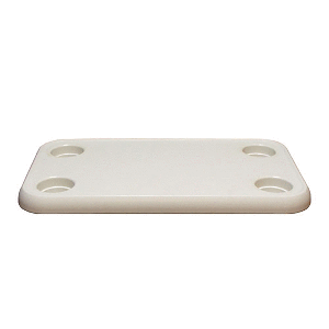 Springfield Marine Springfield 15.5" x 27.5" Rectangular Table Top - White - 1670008