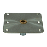 Springfield Marine Springfield KingPin&trade; Standard Square Steel Base w/Brass - 7"x7" - 3620001-B