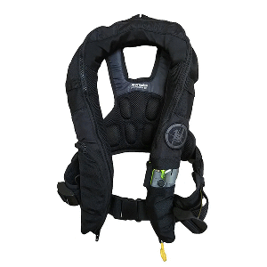 First Watch Auto/Manual Convertible 38G Inflatable PFD - Black - FW-40PROA/M-BK