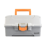 Plano Two-Tray Tackle Box - Light Grey/Dark Grey - P000403