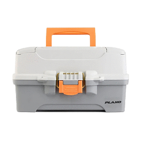 Plano Two-Tray Tackle Box - Light Grey/Dark Grey - P000403