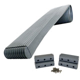 Caliber BunkWrap Kit - Grey 16' x 2" x 6" Roll + 4 Caps + HRDW Roll + 4 Endcaps Stainless Steel Hardware [23052]