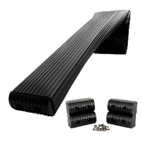 Caliber BunkWrap Kit - Black 16' x 2" x 4" Roll + 4 Caps + HRDW Roll + 4 Endcaps &amp; Stainless Steel Hardware - 23054-BK
