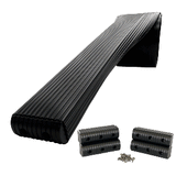 Caliber BunkWrap Kit - Black 24' x 2" x 6" Roll + 4 Caps + HRDW Roll + 4 Endcaps &amp; Stainless Steel Hardware - 23056-BK