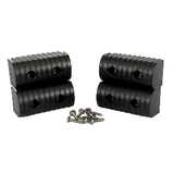 Caliber BunkWrap End Cap 2x4" Black Accessory Kit w/Stainless Steel Hardware *4-Pack - 23051-BK