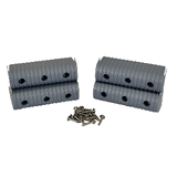 Caliber BunkWrap End Cap 2x6" Grey Accessory Kit w/Stainless Steel Hardware *4-Pack - 23053