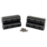 Caliber BunkWrap End Cap 2x6" Black Accessory Kit w/Stainless Steel Hardware *4-Pack - 23053-BK