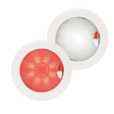 Hella Marine EuroLED150 Red/White Touch Switch - White Bezel - 980630001