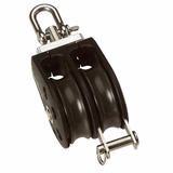 Barton Marine Barton Size 3 45mm Plain Bearing Pulley Block Double Swivel &amp; Becket - N03231