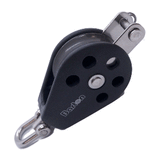 Barton Marine Barton Size 3 45mm Plain Bearing Pulley Block Single Swivel &amp; Becket - N03131