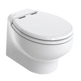 Thetford Marine Thetford Silence Plus 2G w/Wood Polyester Soft Close Seat &amp; Standard Solenoid - Short, White - 12V - T-S2G012DW/D00C00