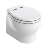 Thetford Marine Thetford Silence 2G w/Wood Polyester Soft Close Seat &amp; Standard Solenoid - Short, White, 12V - T-E2G012DW/D00C00