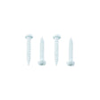 AP Products 012PSQ50W8X1 Pan Head Square Recess Screw, 8 x 1, White, 50/pk - image 1