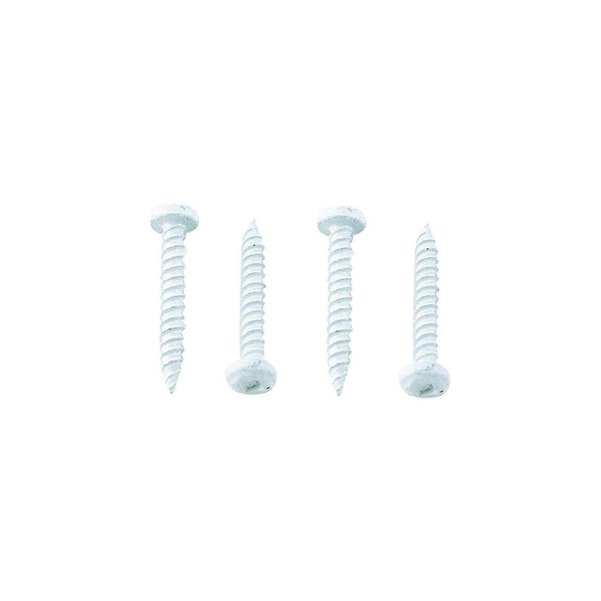 AP Products 012PSQ50W8X1 Pan Head Square Recess Screw, 8 x 1, White, 50/pk - image 1