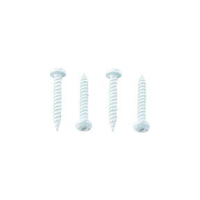 AP Products 012PSQ50W8X1 Pan Head Square Recess Screw, 8 x 1, White, 50/pk - image 1