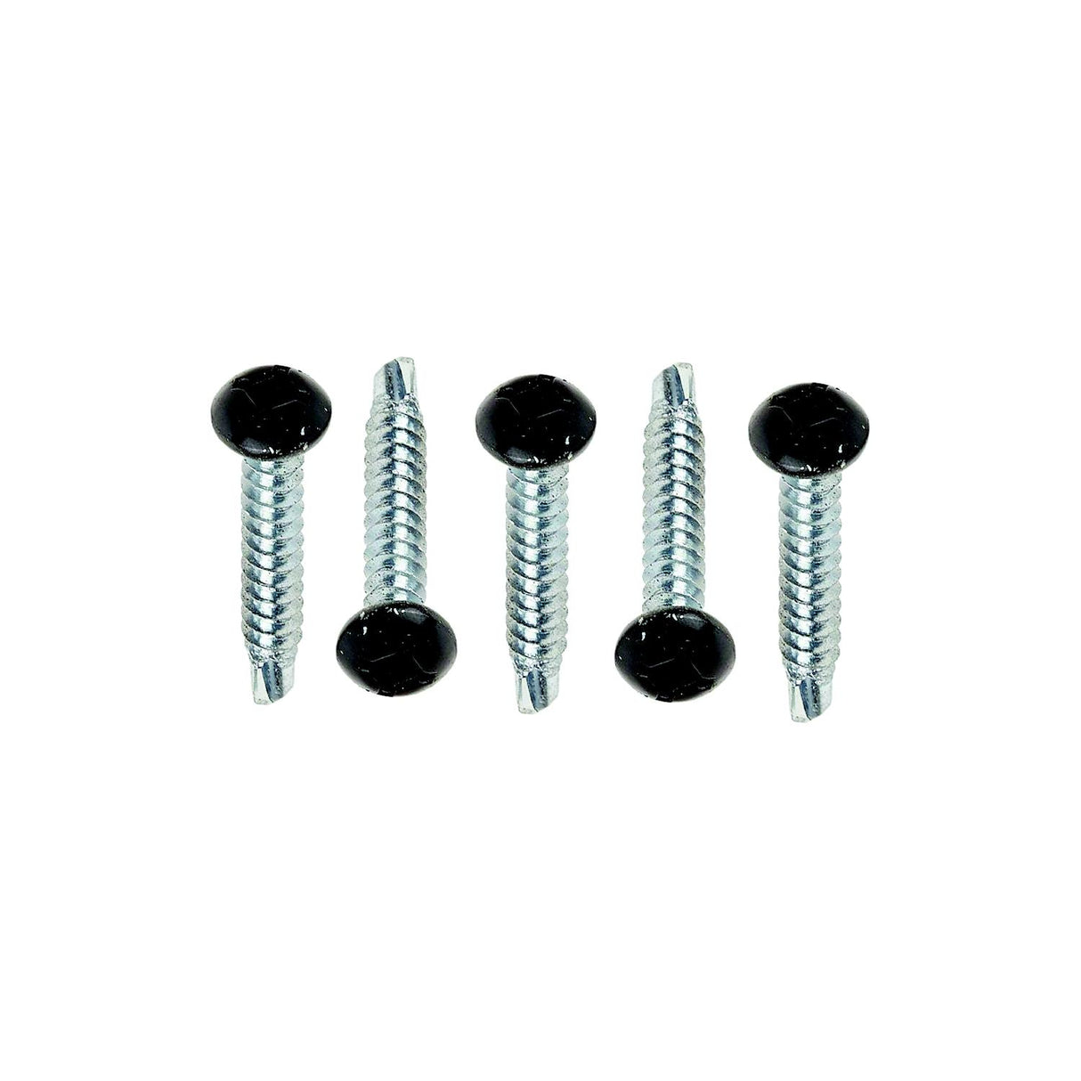 AP Products 012PTK500BL8X1 Pan Head Tri-Screw Self-Drilling, 8 x 1, Black, 500/pk - image 1