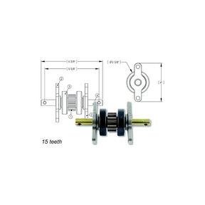 AP Products 014281331 2 X 2 Gear Pack Without Roll Pins Assembly (15 Teeth) - image 1