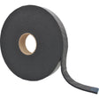 AP Products 0181400125B Foam Cap Tape, Black Mylar, 1/4" x 1-1/2" x 30' - image 1