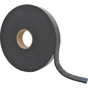 AP Products 0181400125B Foam Cap Tape, Black Mylar, 1/4" x 1-1/2" x 30' - image 1