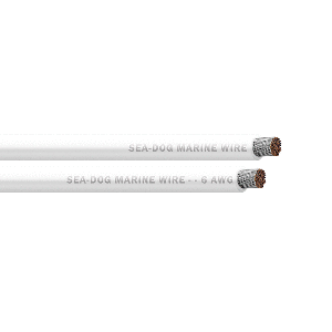 Sea-Dog 6 AWG White Battery Cable - 50' - 8006051