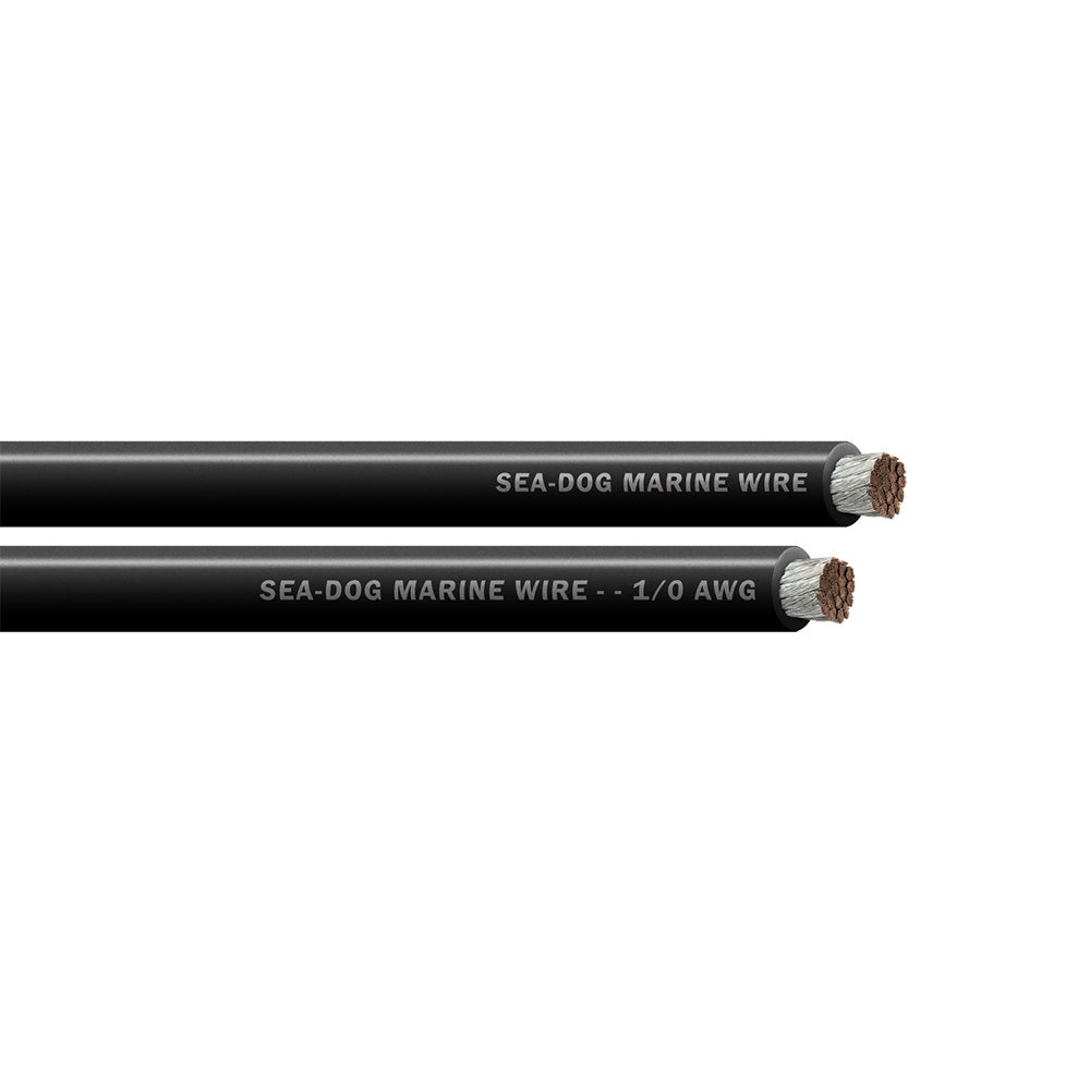 Sea-Dog 1/0 AWG Black Battery Cable - 100' [8011012]