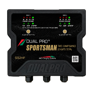 Dual Pro Sportsman Series HF Battery Charter - 20 Amp - 2 Bank - SS2HF