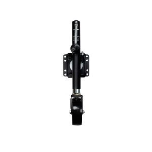 Powerwinch Select Series Jack - 1200lb, Weld-On, Single Wheel, Carbon Black - 21400-J-1200-W1-B-R