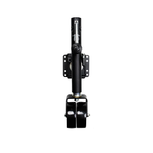 Powerwinch Select Series Jack - 1500lb, Bolt-On, Double Wheel, Carbon Black - 21400-J-1500-B2-B-R