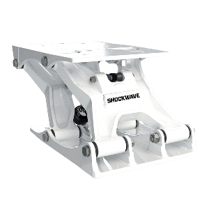 Shockwave Seats Shockwave S5-AL Suspension Base - White - SW-07823-W