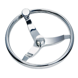 Schmitt Marine Vision Elite Stainless Steel 15.5" Steering Wheel - 7161521FGK-R