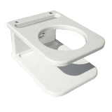 Deep Blue Marine Side Mount Single Drink Holder - Suction Cup Mount - White - SSDH