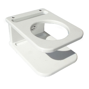 Deep Blue Marine Side Mount Single Drink Holder - Suction Cup Mount - White - SSDH