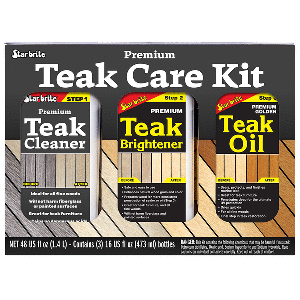 Star brite Premium Teak Care Kit - Step 1, Step 2, &amp; Step 3 - 16 oz - 81216