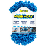 Star brite Microfiber Reggae Sponge - Blue, Dual-Sided Scrubbing Dusting [40078]