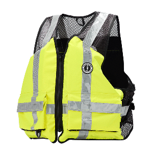 Mustang Survival Mustang Industrial Mesh Vest - Hi-Vis Fluorescent Yellow Green - Small/Medium - MV1254T3-239-S/M-279