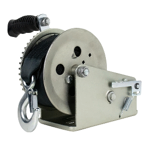 Powerwinch Utility Series Winch 1,800lb, 2 Speed, 6" Crank Arm - Zinc - 21500-W-1800-6-Z-R
