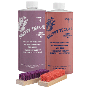Snappy Teak-Nu Kit - 32 oz w/Formula No. 1 - 32 oz, Formula No. 2 - 32 oz, &amp; Bristle Brush - STN-QKIT
