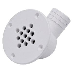 T-H Marine Supplies T-M Marine 90-Degree Cockpit Scupper Drain - White - CSD-92-DP