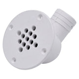 T-M Marine 90-Degree Cockpit Scupper Drain - White [CSD-92-DP]