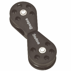 Barton Marine Barton Plain Bearing Pulley Block Back to Back Swivel Block - Size 1, 30mm - N01280