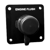 Flushmaster Vertical Single Outlet Flush Port Reroute - Black Acrylic - 1/2" Barb - SM-QCR1BV12