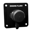 Flushmaster Vertical Single Outlet Flush Port Reroute - Black Acrylic - 1/2" Barb [SM-QCR1BV12]