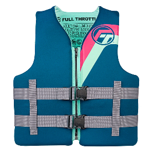 Full Throttle Adult Rapid-Dry Life Jacket - S/M - Aqua - 142100-505-030-27