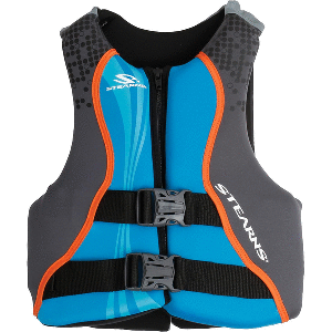 Stearns Youth Hydroprene Life Vest - Type III - Blue/Grey - 50-90lbs - 2000037953