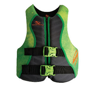 Stearns Youth Hydroprene Life Vest - Type III - Green - 50-90lbs - 2000037956