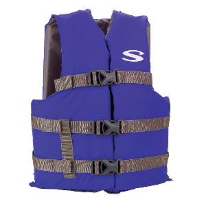 Stearns Adult Life Vest USCG Approved Type III PFD - Blue - Standard Fit - 2158937