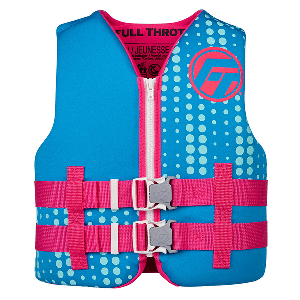 Full Throttle Youth Rapid-Dry Life Jacket - Aqua - 142100-505-002-27