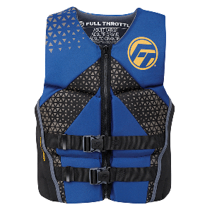 Full Throttle Men's Rapid-Dry Flex-Back Life Jacket - XL - Blue/Black - 142500-500-050-26